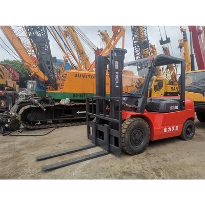 사용 된 LONGHUA HELI50 5t 3000lb cpqd30 포크 길이가 일상적인 실내 듀얼 연료 가솔린 가스 엔진