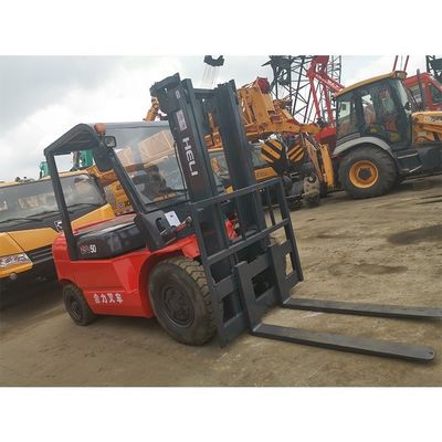 사용 된 LONGHUA HELI50 5t 3000lb cpqd30 포크 길이가 일상적인 실내 듀얼 연료 가솔린 가스 엔진