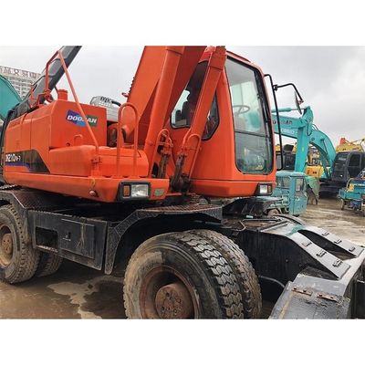2020 사용 된 Doosan DH210W-7 발굴기 한국 원본 Doosan 엔진의 바퀴 발굴기