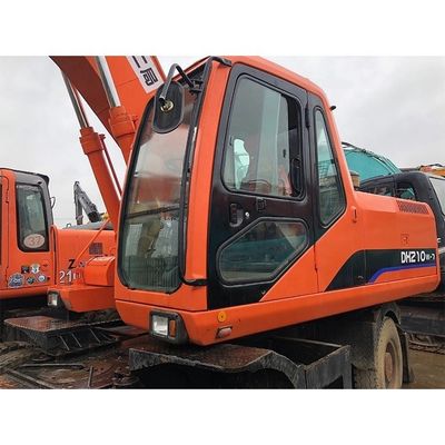 2020 사용 된 Doosan DH210W-7 발굴기 한국 원본 Doosan 엔진의 바퀴 발굴기