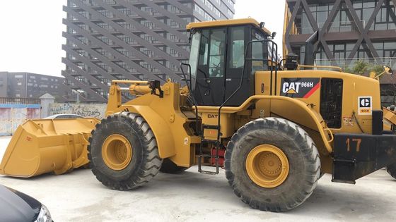 2021년 오리지널 엔진 Caterpillar 966H 전면 로더 사용 된 기계 장비