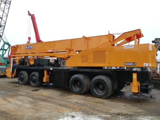 일본 사용된 카토 50톤 크레인 NK500 2021년 50000kg 무게 25톤 이동 트럭 크레인