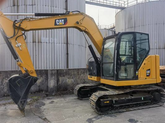 일본에서 가져온 원형 수압 밸브와 고무 트랙과 함께 사용 된 CAT 307.5 발굴기