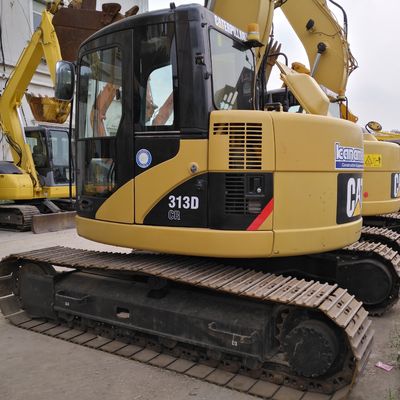 13TON 중고 Caterpillar 313D Digger 상하이에서 사용 된 Cat 312D 313D 크롤러 발굴기