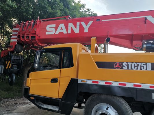 원본 엔진과 함께 저렴한 SANY 75톤 STC750 사용 하 여 수압 이동 트럭 크레인