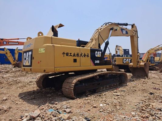 낮은 작업 시간 사용 된 CAT 349D 원본 엔진과 수압 크롤러 발굴기 49TON