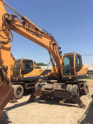 15TON 사용 된 현대 210-9 바퀴 발굴기 4m3 버킷 용량 고객 선택