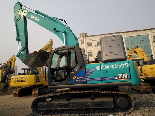 일본에서 Kobelco SK200 발굴기 0-2000 작업 시간 및 3톤 최대. 들어올림 부하