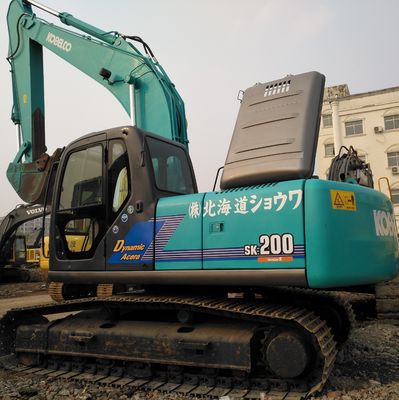 일본에서 Kobelco SK200 발굴기 0-2000 작업 시간 및 3톤 최대. 들어올림 부하
