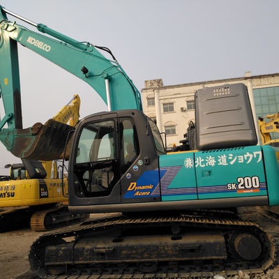3 톤 명목 부하 용량 Kobelco SK200 발굴기 저렴 20 톤 사용 된 발굴기