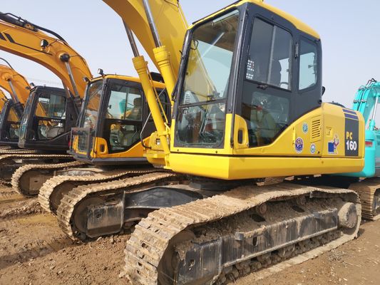 좋은 상태 중고 KOMATSU PC160 작업 무게 16000kg의 발굴기