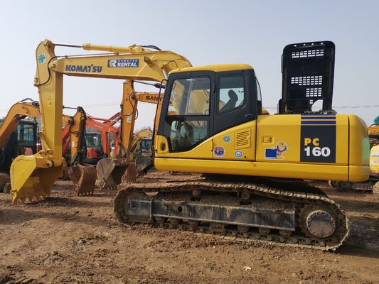 좋은 상태 중고 KOMATSU PC160 작업 무게 16000kg의 발굴기