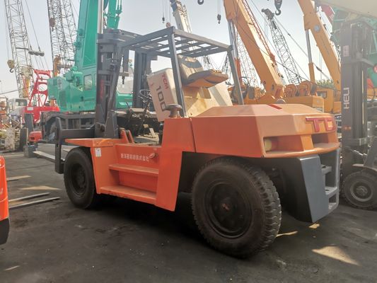FD100 TCM 포크리프트 10톤 디젤 엔진과 정규 포크 너비