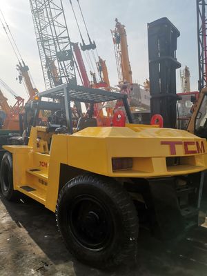 TCM FD100 포크리프트 10 톤 상하이 시장에 사용 된 포크리프트 3 톤 5 톤 7 톤