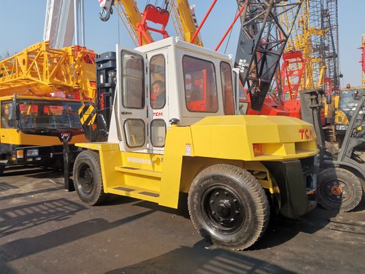 건축물 상점 10000kg 무게 TCM FD100 10톤 일본 원본 포크리프트