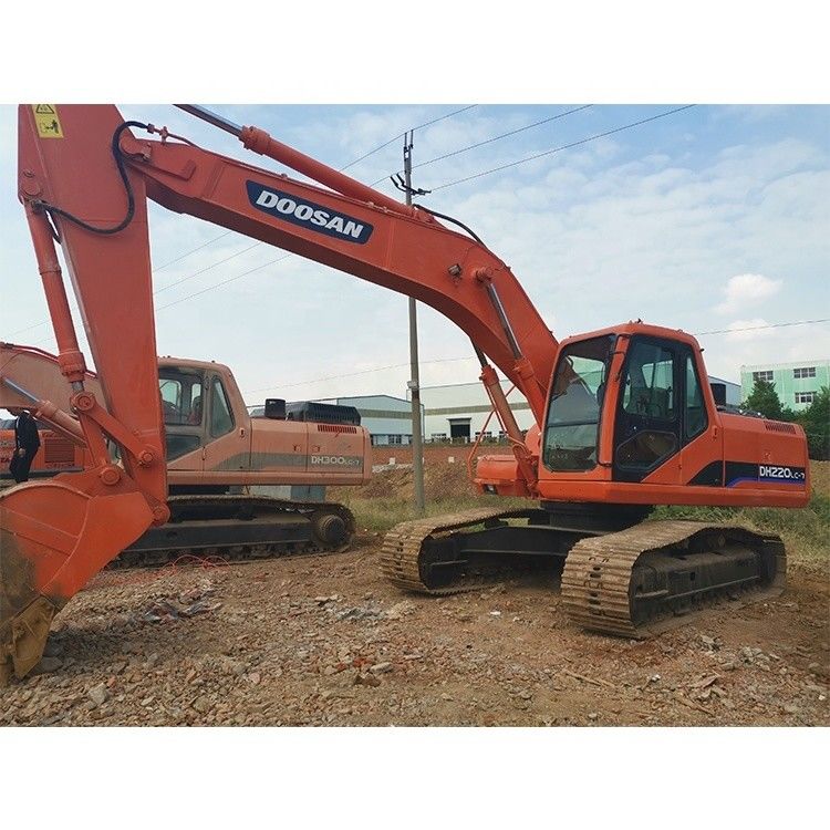 대우 220lc-7 300 420 4m3 버킷과 함께 한국의 사용 된 발굴기 Doosan 220