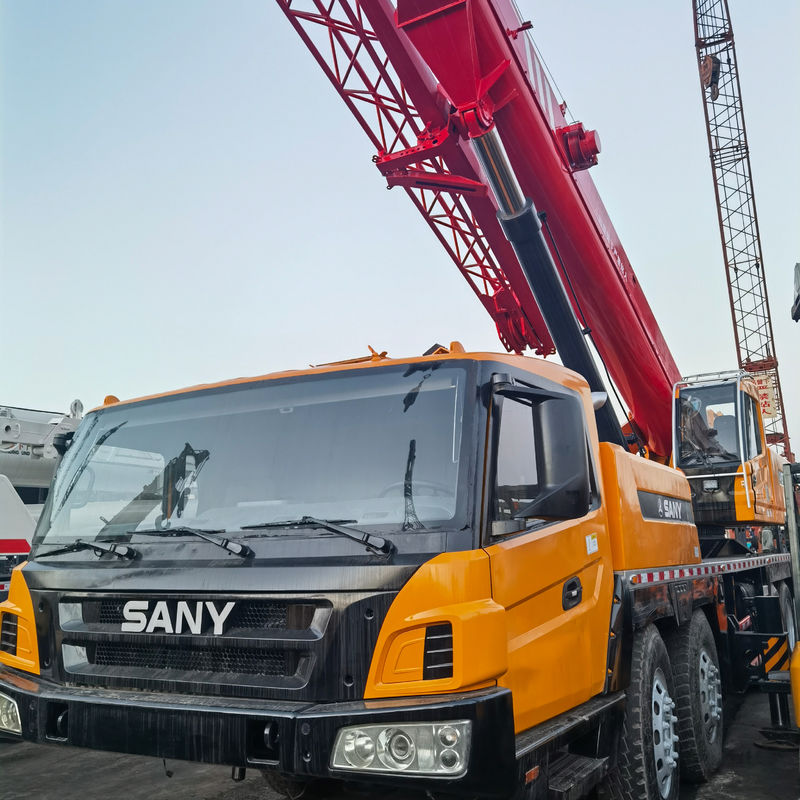 SANY STC800 80 톤 이동 자동차 크레인 사용 된 건설 기계 모든 지형 이동 크레인