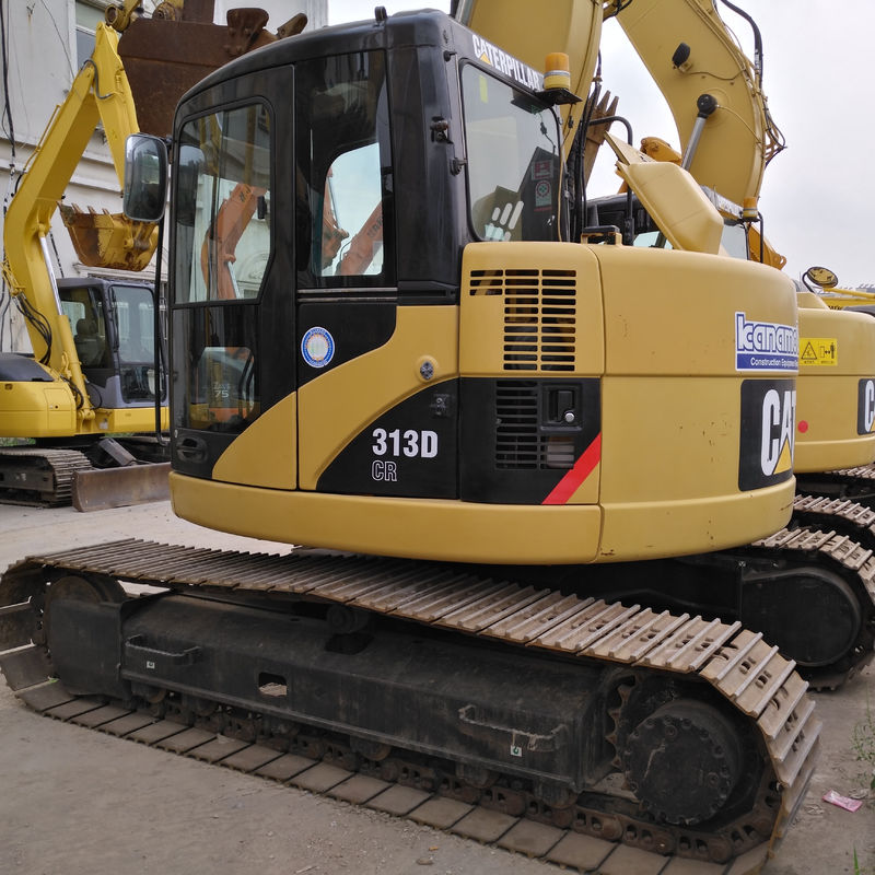13TON 중고 Caterpillar 313D Digger 상하이에서 사용 된 Cat 312D 313D 크롤러 발굴기