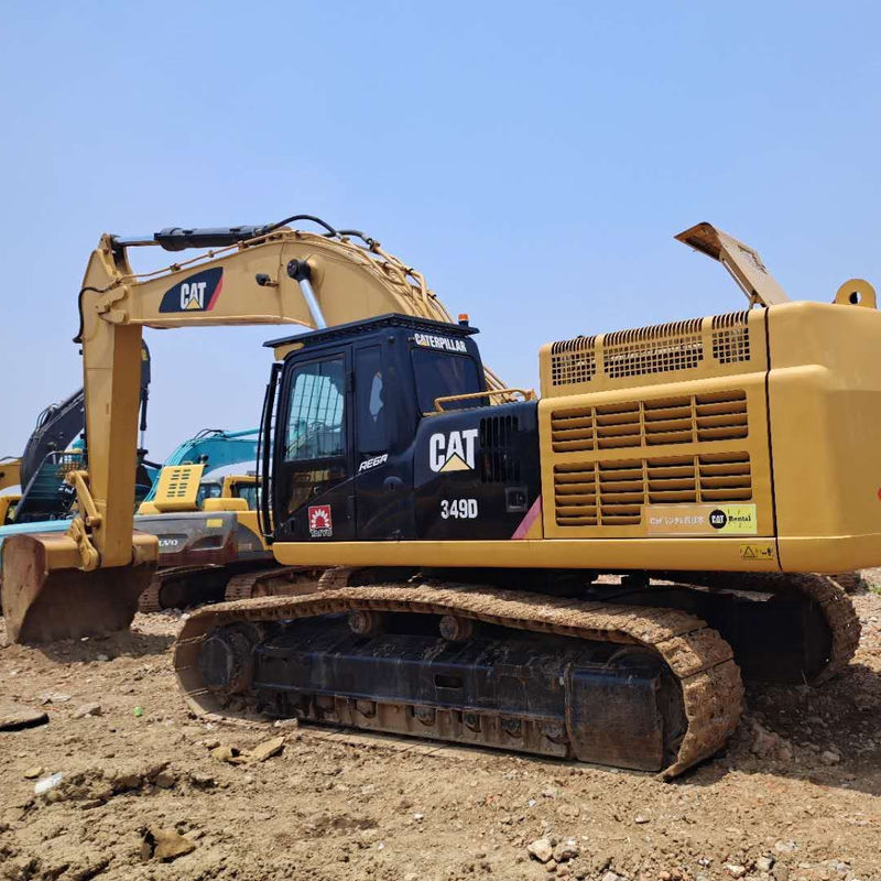 낮은 작업 시간 사용 된 CAT 349D 원본 엔진과 수압 크롤러 발굴기 49TON