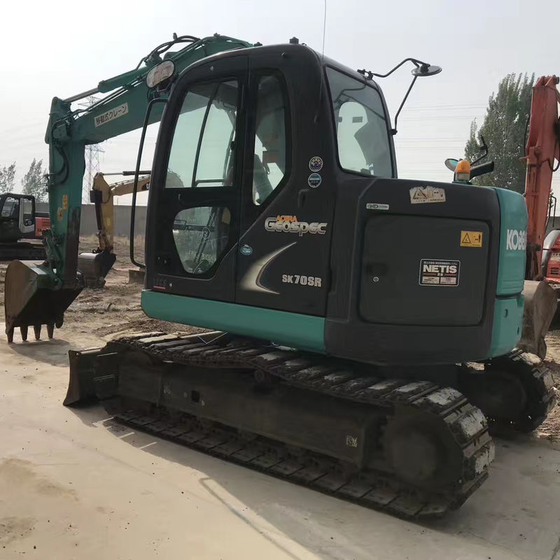 원래 상태 Kobelco SK70SR 7 톤 사용 된 크롤러 발굴기