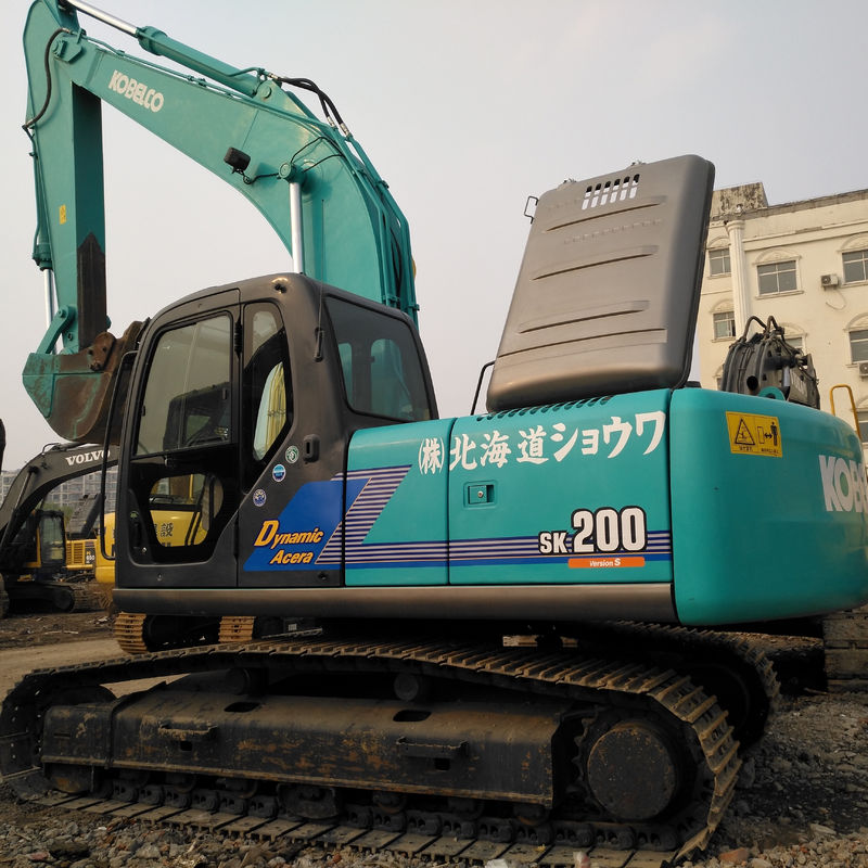 일본에서 Kobelco SK200 발굴기 0-2000 작업 시간 및 3톤 최대. 들어올림 부하